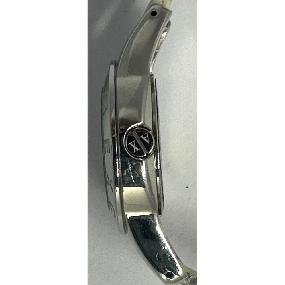 Armani Exchange NWT  Ladies New Battery Python Stamped‎ Leather Watch AX4128